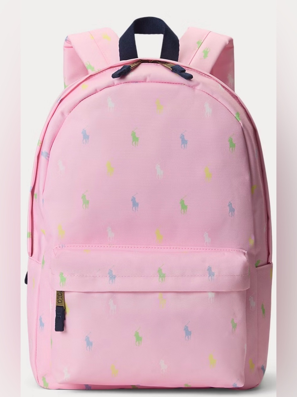 Ralph Lauren Kids Pink Polo Pony Backpack COLOR:
Carmel Pink
